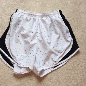White Nike shorts